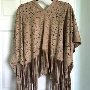 EUC Fashion Union Fringed Poncho